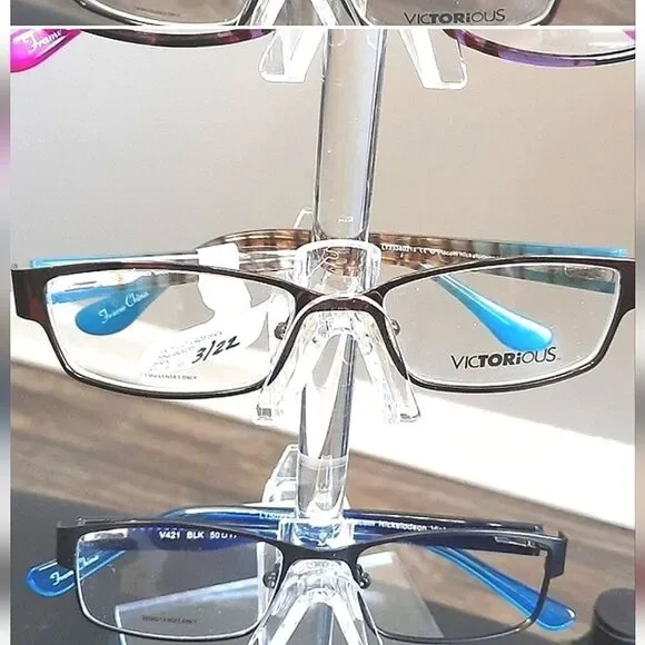 THREE PAIRRS! Rx'able Eyeglass Frames, VICTORIOUS, modern trendy, full rim, LOT - Picture 3 of 5